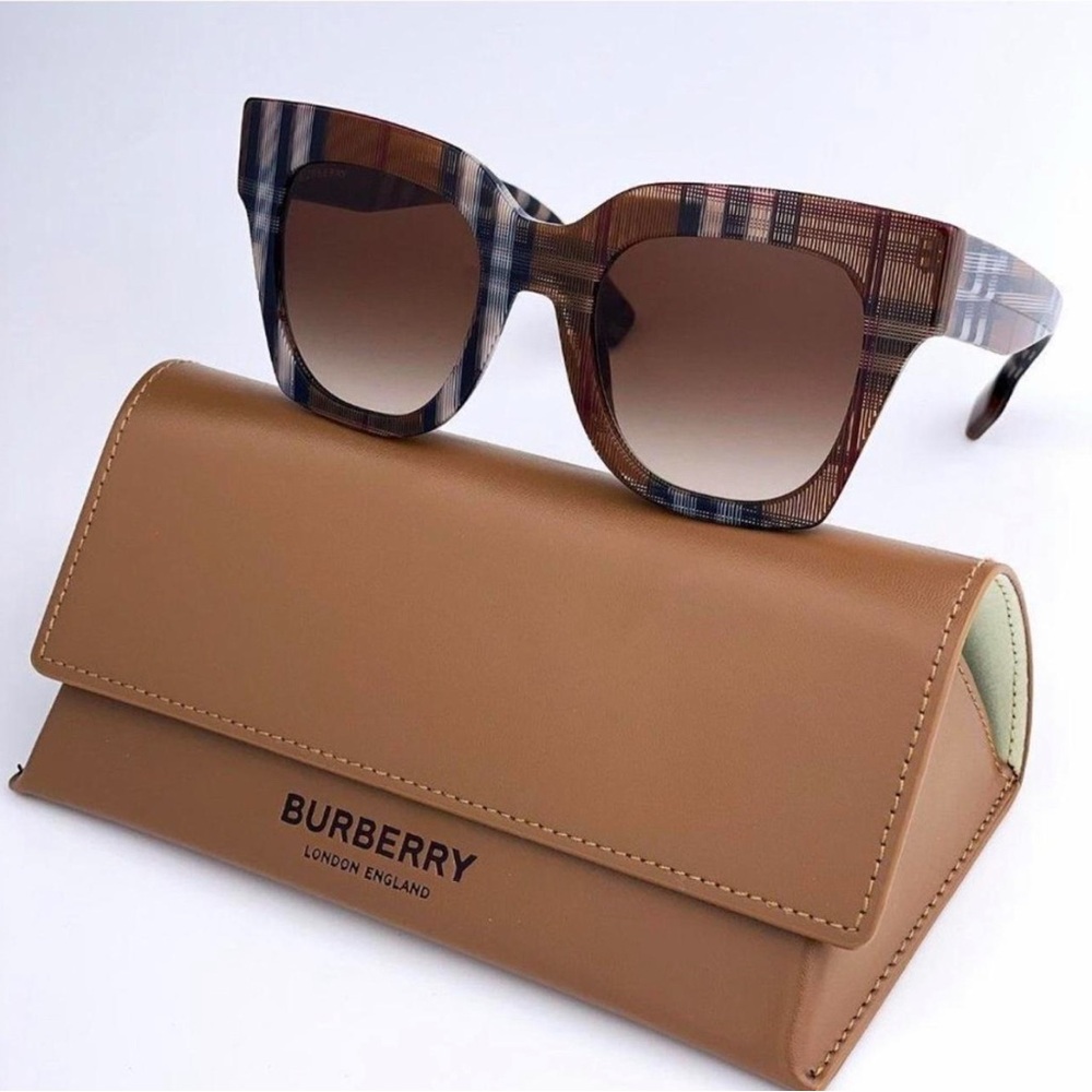 Burberry Tartan Gradient Kitty Sunglasses